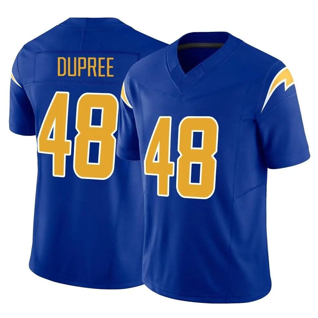 Parkc LA.Chargers #48 Bud Dupree Player Royal Limited Vapor F.U.S.E. Home Game Stitched Jerseys