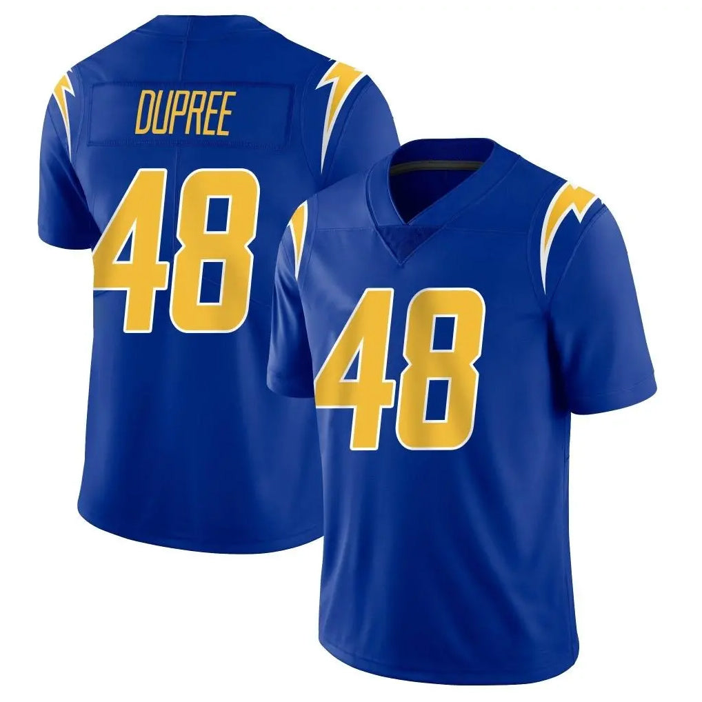 Parkc LA.Chargers #48 Bud Dupree Player Royal Limited Vapor Home Game Stitched Jerseys