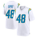 Parkc LA.Chargers #48 Bud Dupree Player White Home Game Stitched Jerseys