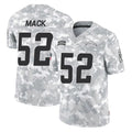 Parkc LA.Chargers #52 Khalil Mack Player Arctic Camo Salute To Service Limited Game Stitched Jerseys