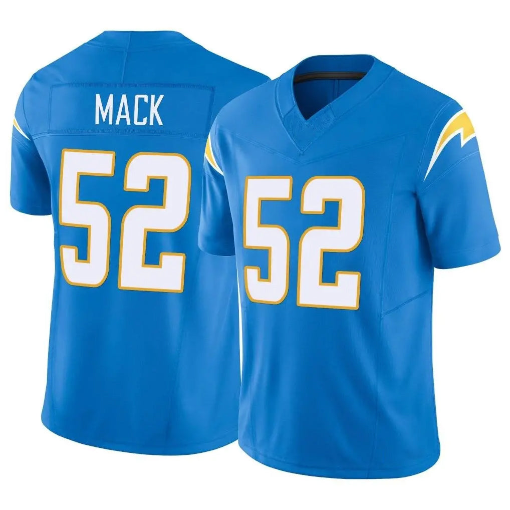 Parkc LA.Chargers #52 Khalil Mack Player Blue Limited Vapor F.U.S.E. Home Game Stitched Jerseys