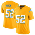 Parkc LA.Chargers #52 Khalil Mack Player Gold Limited Vapor F.U.S.E. Home Game Stitched Jerseys