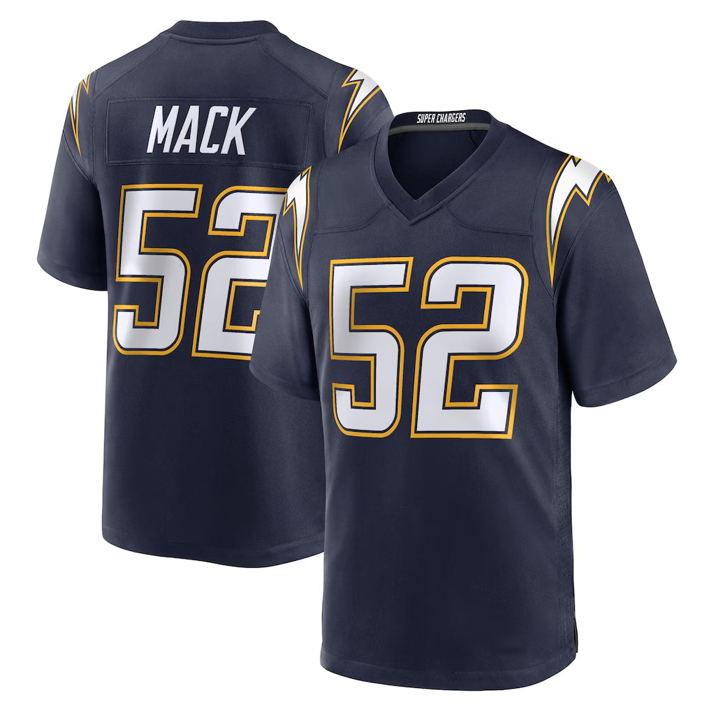 Parkc LA.Chargers #52 Khalil Mack Player Navy Alternate Home Game Stitched Jerseys