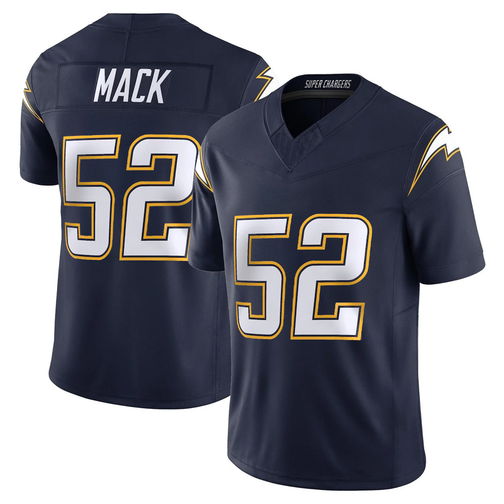 Parkc LA.Chargers #52 Khalil Mack Player Navy Vapor F.U.S.E. Limited Home Game Stitched Jerseys