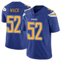 Parkc LA.Chargers #52 Khalil Mack Player Royal Limited Color Rush Vapor Untouchable Home Game Stitched Jerseys