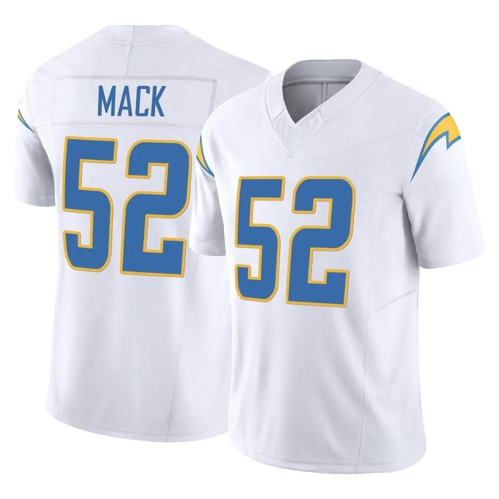 Parkc LA.Chargers #52 Khalil Mack Player White Limited Vapor F.U.S.E. Home Game Stitched Jerseys