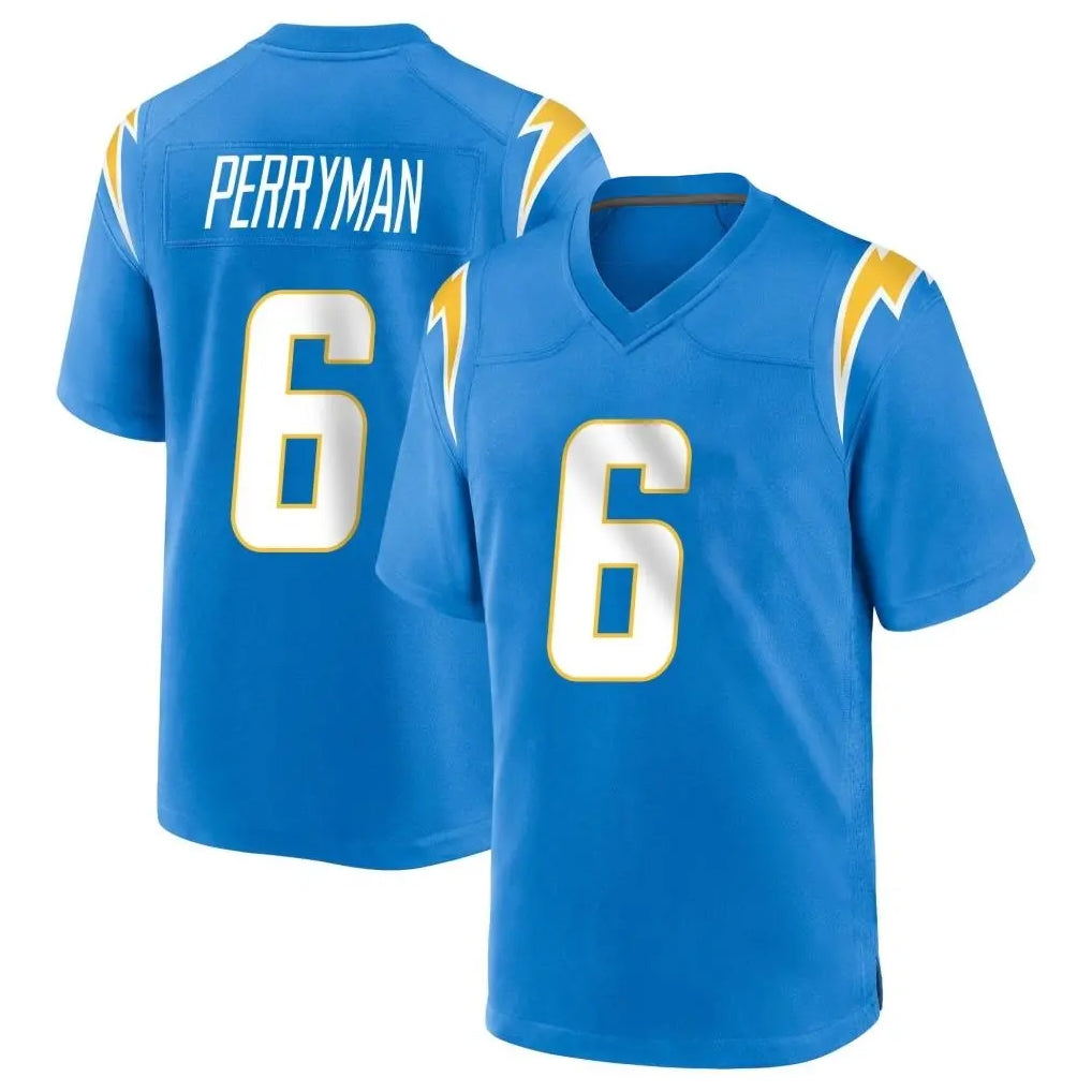 Parkc LA.Chargers #6 Denzel Perryman Player Blue Home Game Stitched Jerseys
