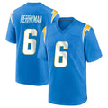Parkc LA.Chargers #6 Denzel Perryman Player Blue Home Game Stitched Jerseys