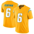 Parkc LA.Chargers #6 Denzel Perryman Player Gold Limited Vapor F.U.S.E. Home Game Stitched Jerseys