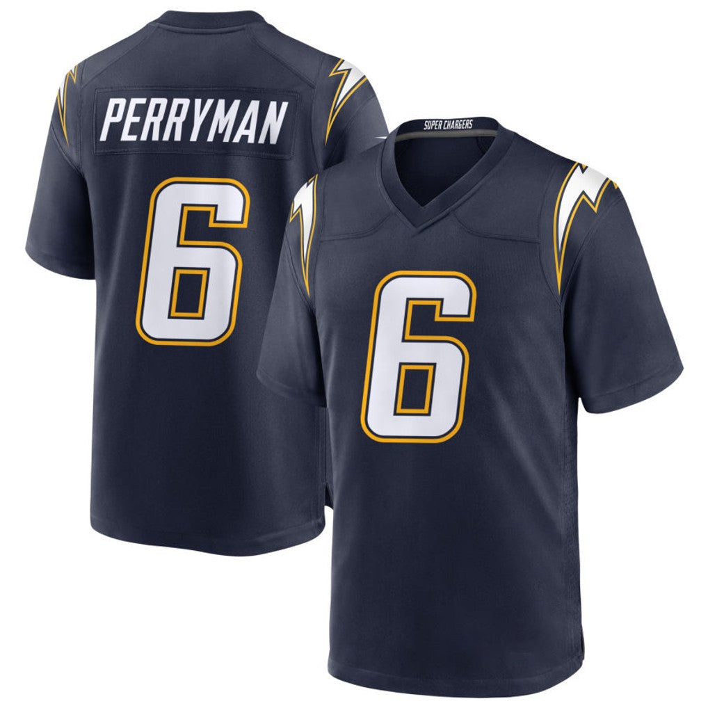 Parkc LA.Chargers #6 Denzel Perryman Player Navy Alternate Home Game Stitched Jerseys