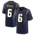 Parkc LA.Chargers #6 Denzel Perryman Player Navy Home Game Stitched Jerseys