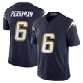Parkc LA.Chargers #6 Denzel Perryman Player Navy Vapor F.U.S.E. Limited Home Game Stitched Jerseys
