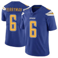 Parkc LA.Chargers #6 Denzel Perryman Player Royal Limited Color Rush Vapor Untouchable Home Game Stitched Jerseys