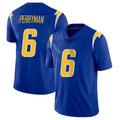 Parkc LA.Chargers #6 Denzel Perryman Player Royal Limited Vapor Home Game Stitched Jerseys