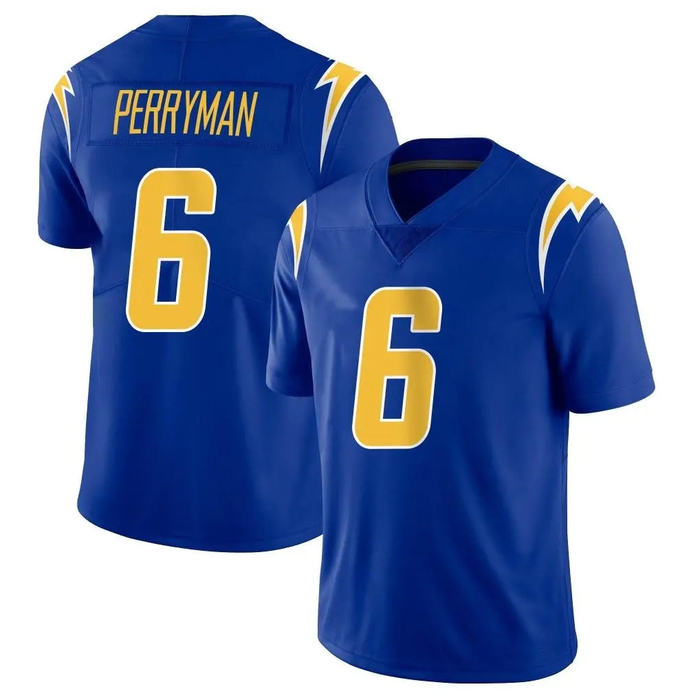 Parkc LA.Chargers #6 Denzel Perryman Player Royal Limited Vapor Home Game Stitched Jerseys