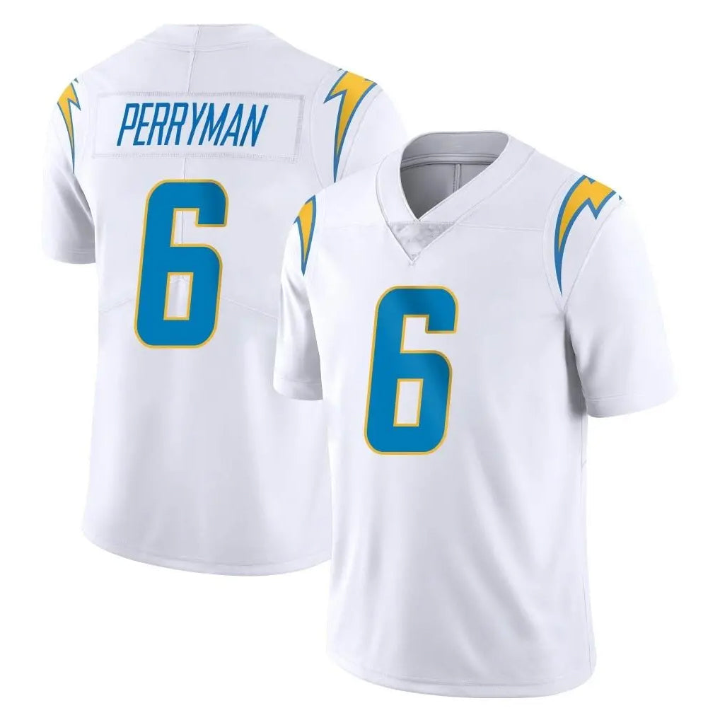 Parkc LA.Chargers #6 Denzel Perryman Player White Limited Vapor Untouchable Home Game Stitched Jerseys