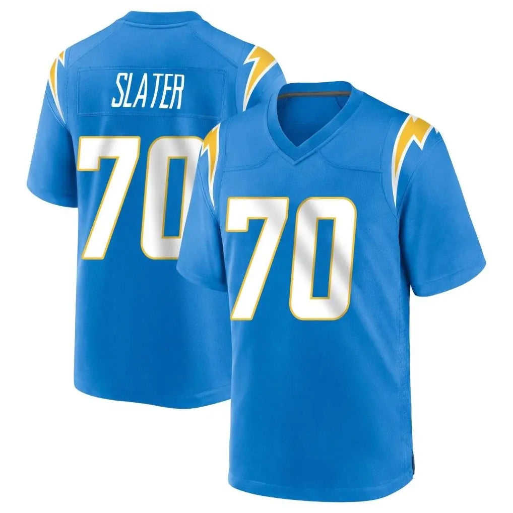 Parkc LA.Chargers #70 Rashawn Slater Player Blue Home Game Stitched Jerseys