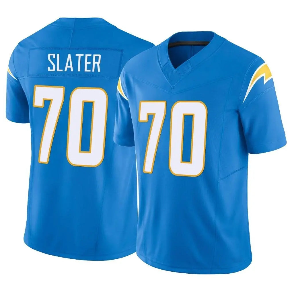 Parkc LA.Chargers #70 Rashawn Slater Player Blue Limited Vapor F.U.S.E. Home Game Stitched Jerseys