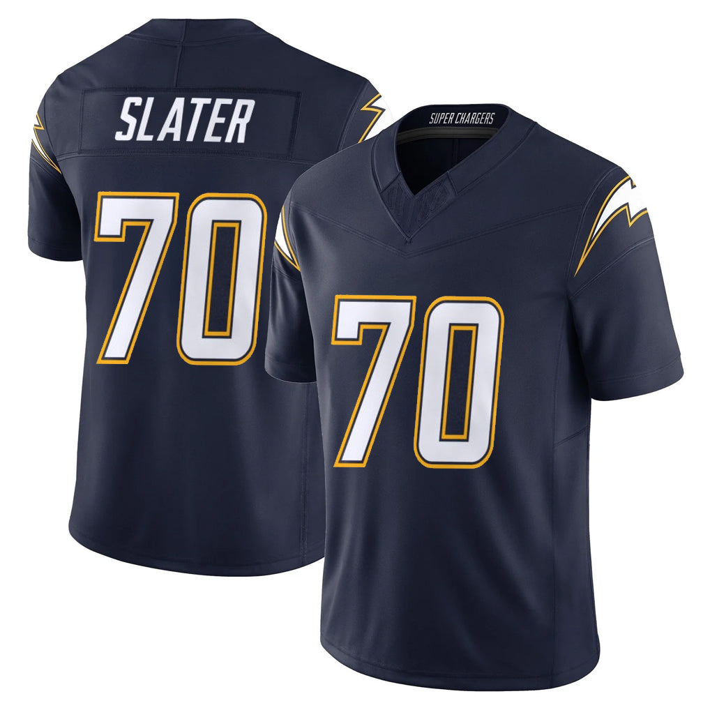 Parkc LA.Chargers #70 Rashawn Slater Player Navy Vapor F.U.S.E. Limited Home Game Stitched Jerseys