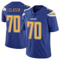 Parkc LA.Chargers #70 Rashawn Slater Player Royal Limited Color Rush Vapor Untouchable Home Game Stitched Jerseys