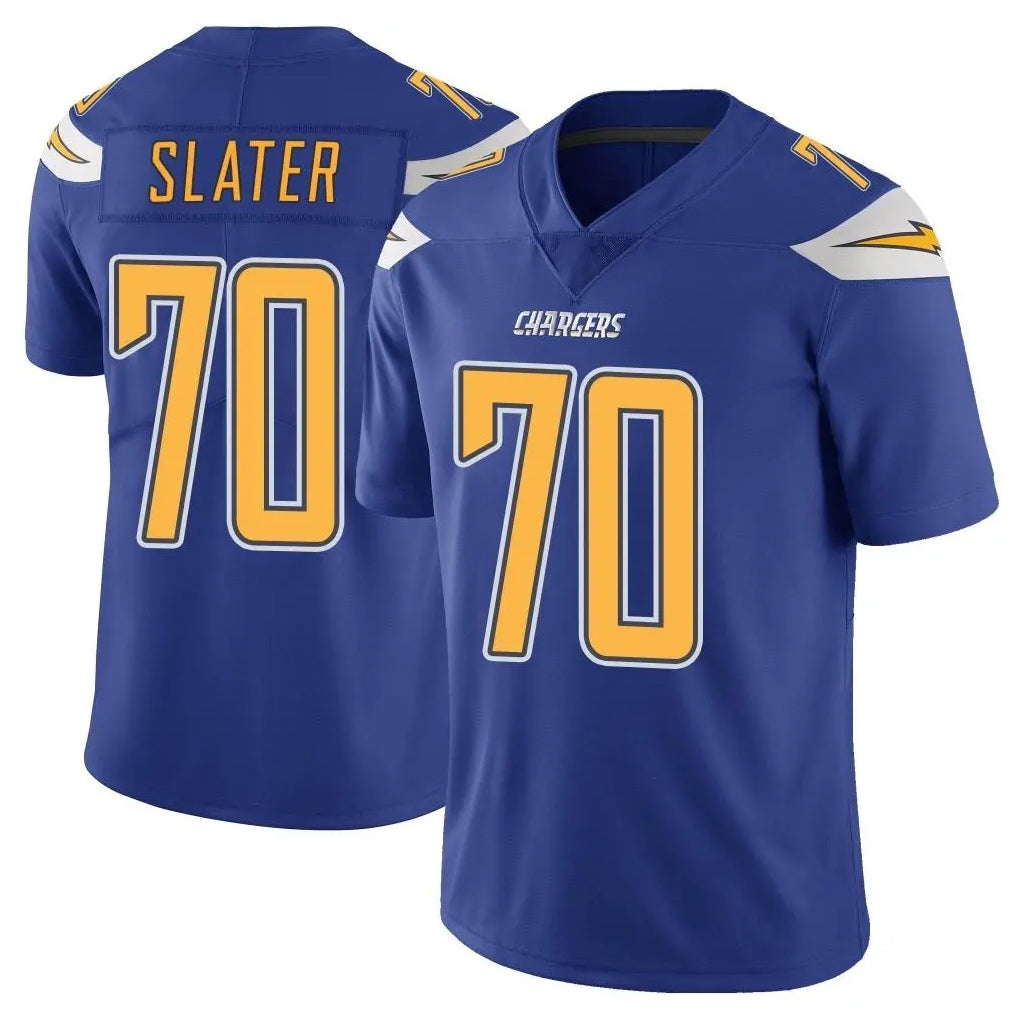 Parkc LA.Chargers #70 Rashawn Slater Player Royal Limited Color Rush Vapor Untouchable Home Game Stitched Jerseys