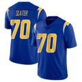 Parkc LA.Chargers #70 Rashawn Slater Player Royal Limited Vapor Home Game Stitched Jerseys