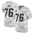 Parkc LA.Chargers #76 Joe Alt Player Arctic Camo Salute To Service Limited Game Stitched Jerseys