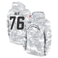 Parkc LA.Chargers #76 Joe Alt Player Arctic Camo Salute to Service Hoodies Limited Game Stitched Jerseys