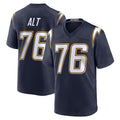 Parkc LA.Chargers #76 Joe Alt Player Navy Alternate Home Game Stitched Jerseys