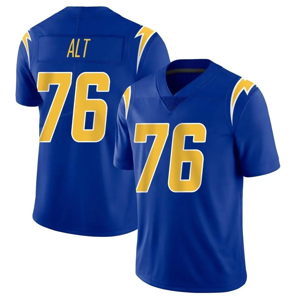 Parkc LA.Chargers #76 Joe Alt Player Royal Limited Vapor Home Game Stitched Jerseys