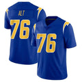 Parkc LA.Chargers #76 Joe Alt Player Royal Limited Vapor Home Game Stitched Jerseys