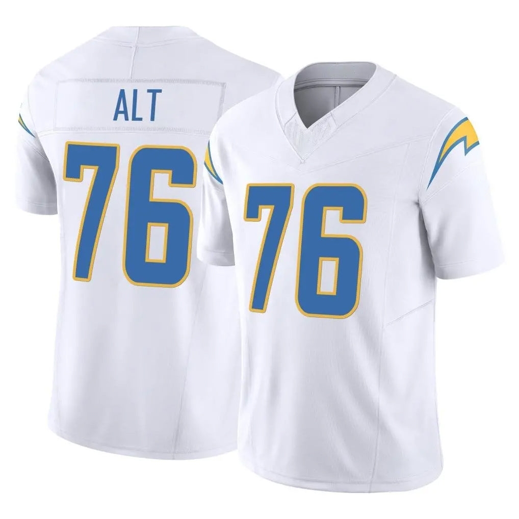 Parkc LA.Chargers #76 Joe Alt Player White Limited Vapor F.U.S.E. Home Game Stitched Jerseys