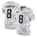 Parkc LA.Chargers #8 Omarion Hampton Player Arctic Camo Salute To Service Limited Game Stitched Jerseys