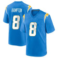 Parkc LA.Chargers #8 Omarion Hampton Player Blue Home Game Stitched Jerseys
