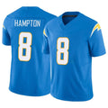 Parkc LA.Chargers #8 Omarion Hampton Player Blue Limited Vapor F.U.S.E. Home Game Stitched Jerseys