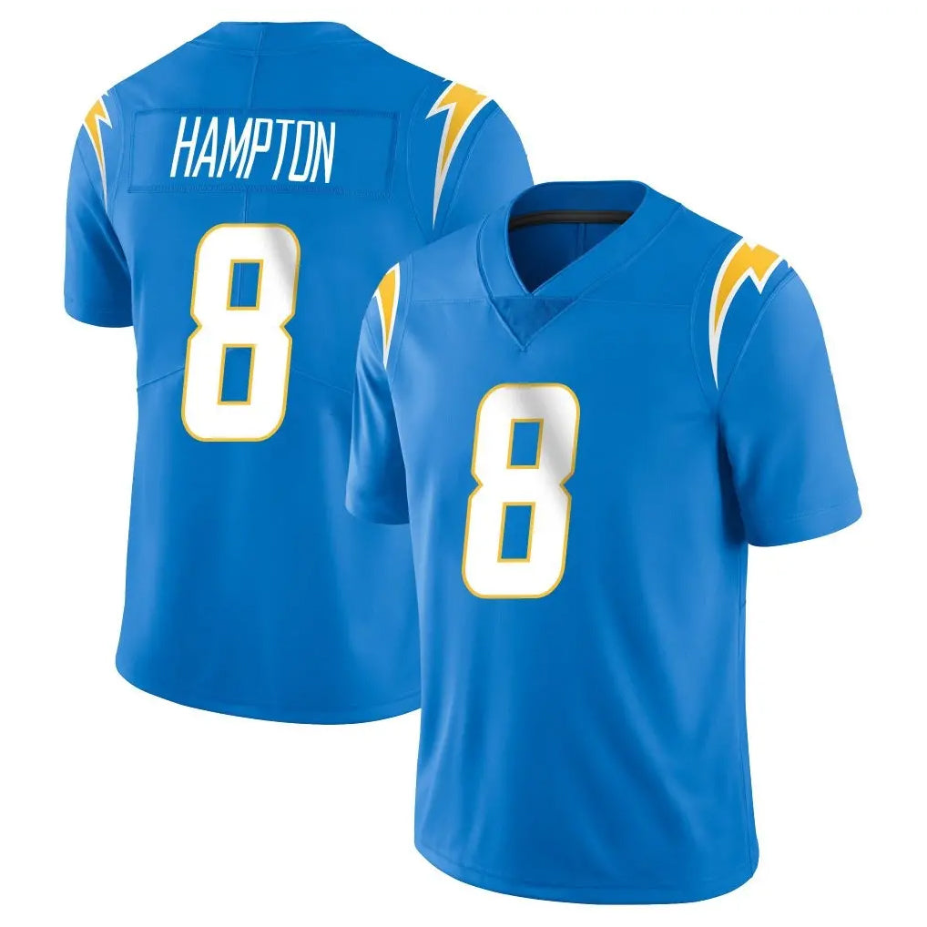 Parkc LA.Chargers #8 Omarion Hampton Player Blue Limited Vapor Untouchable Home Game Stitched Jerseys