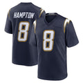 Parkc LA.Chargers #8 Omarion Hampton Player Navy Alternate Home Game Stitched Jerseys