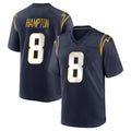 Parkc LA.Chargers #8 Omarion Hampton Player Navy Home Game Stitched Jerseys