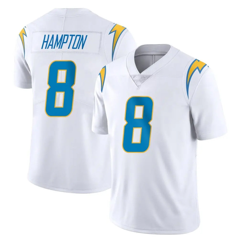 Parkc LA.Chargers #8 Omarion Hampton Player White Limited Vapor Untouchable Home Game Stitched Jerseys