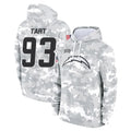Parkc LA.Chargers #93 Teair Tart Player Arctic Camo Salute to Service Hoodies Limited Game Stitched Jerseys