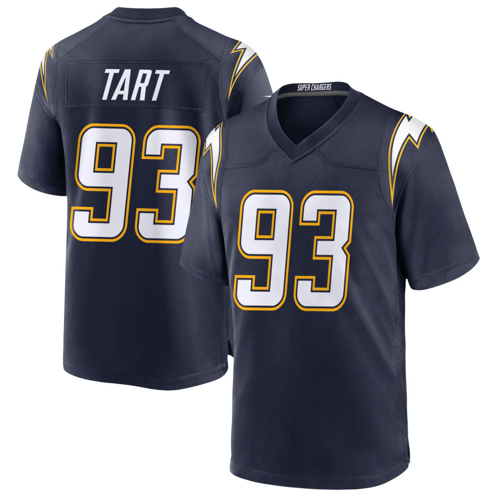 Parkc LA.Chargers #93 Teair Tart Player Navy Alternate Home Game Stitched Jerseys