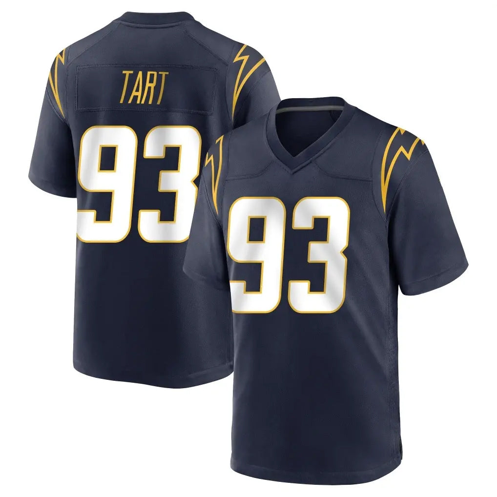 Parkc LA.Chargers #93 Teair Tart Player Navy Home Game Stitched Jerseys
