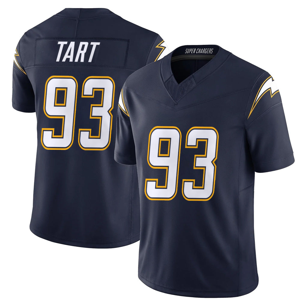 Parkc LA.Chargers #93 Teair Tart Player Navy Vapor F.U.S.E. Limited Home Game Stitched Jerseys