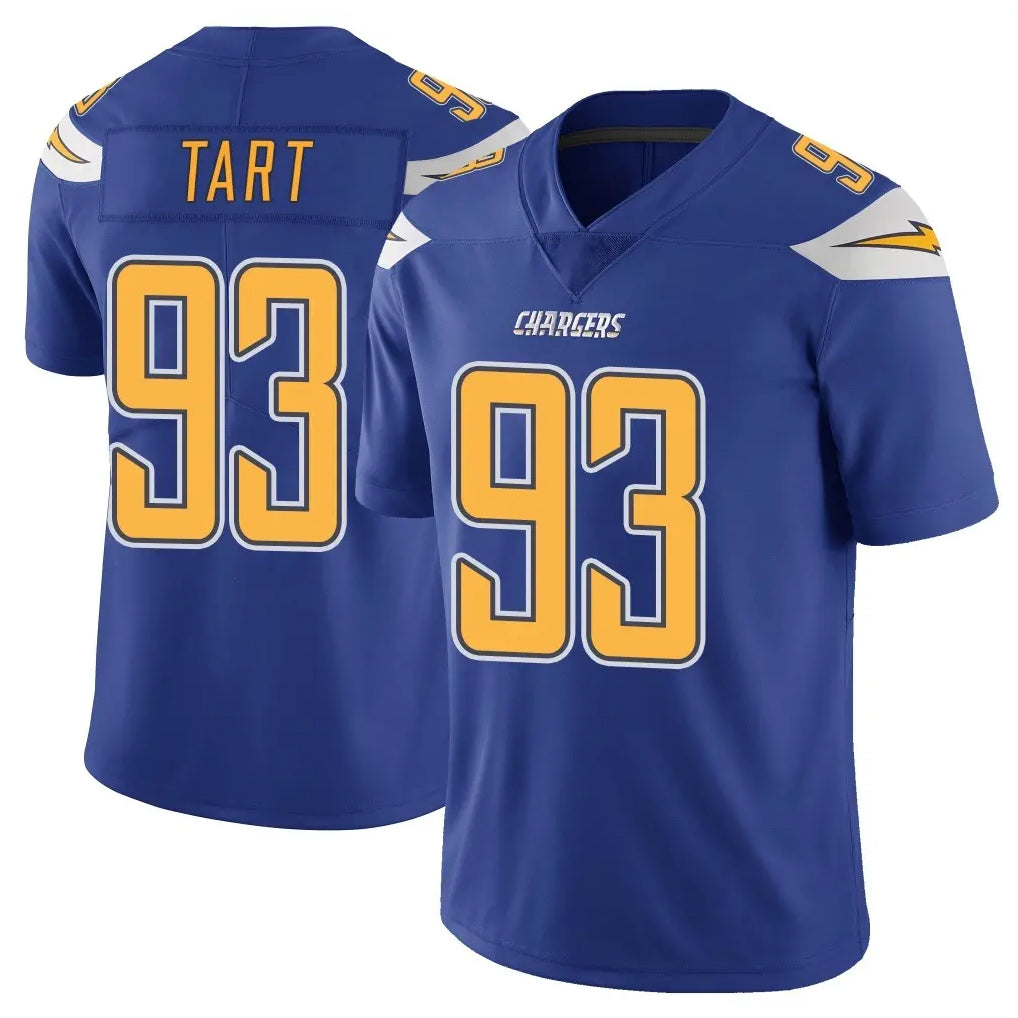 Parkc LA.Chargers #93 Teair Tart Player Royal Limited Color Rush Vapor Untouchable Home Game Stitched Jerseys