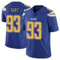 Parkc LA.Chargers #93 Teair Tart Player Royal Limited Color Rush Vapor Untouchable Home Game Stitched Jerseys