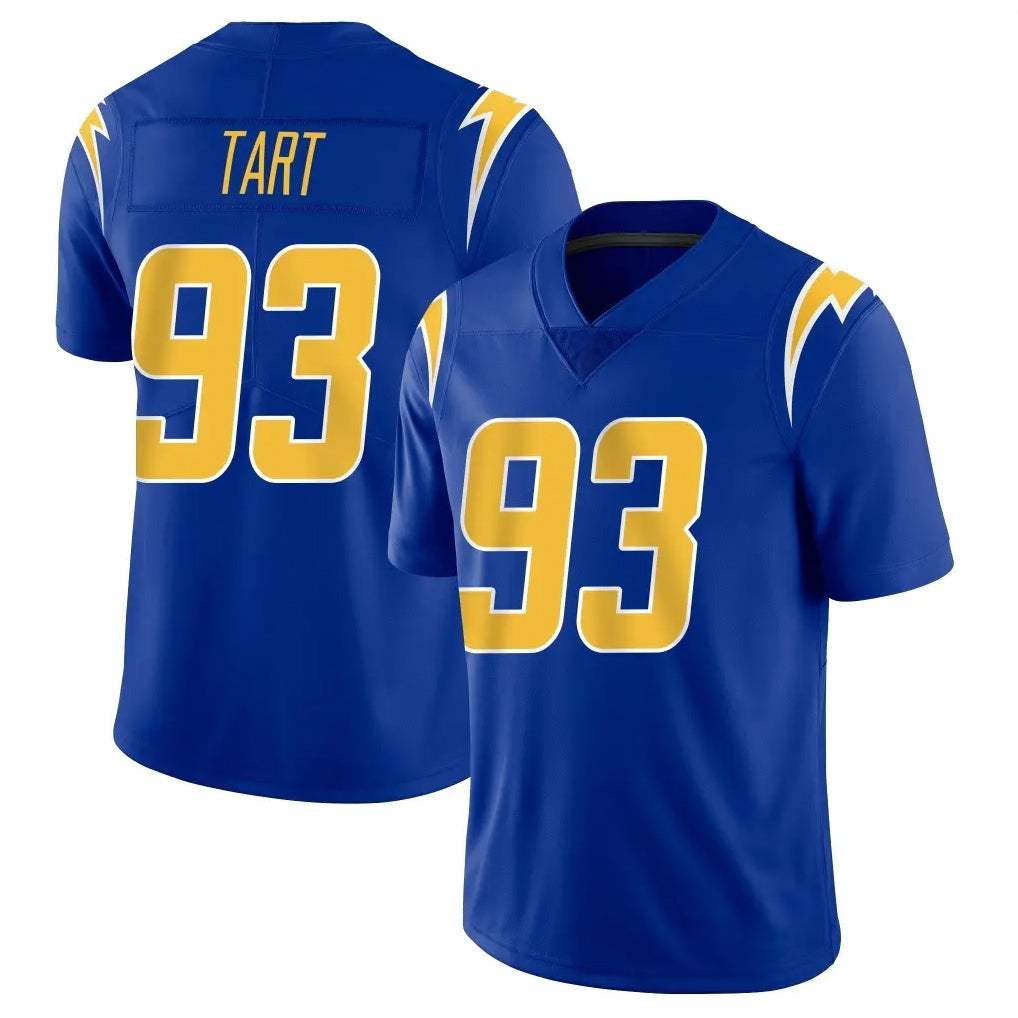 Parkc LA.Chargers #93 Teair Tart Player Royal Limited Vapor Home Game Stitched Jerseys