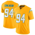 Parkc LA.Chargers #94 Dalvin Tomlinson Player Gold Limited Vapor F.U.S.E. Home Game Stitched Jerseys