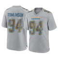 Parkc LA.Chargers #94 Dalvin Tomlinson Player Gray Atmosphere Fashion Home Game Stitched Jerseys