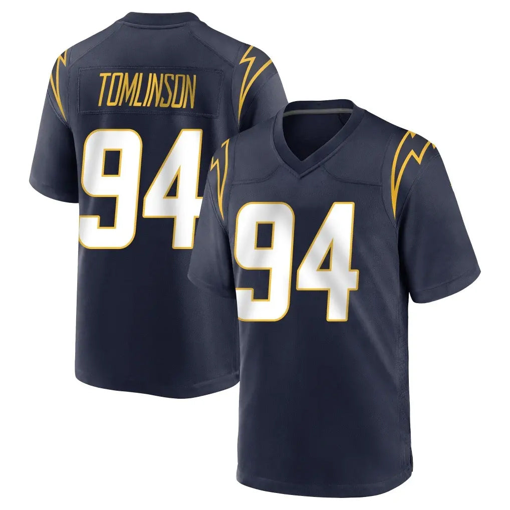 Parkc LA.Chargers #94 Dalvin Tomlinson Player Navy Home Game Stitched Jerseys