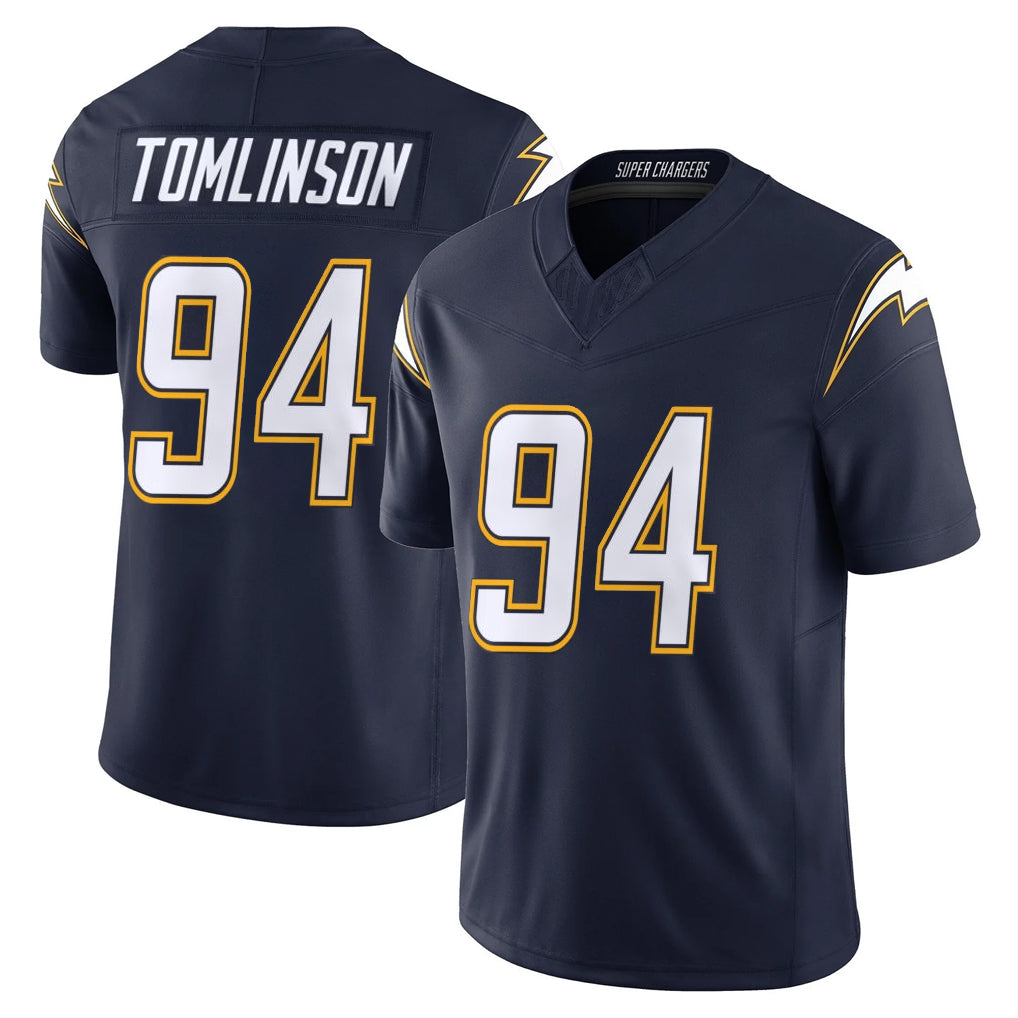 Parkc LA.Chargers #94 Dalvin Tomlinson Player Navy Vapor F.U.S.E. Limited Home Game Stitched Jerseys